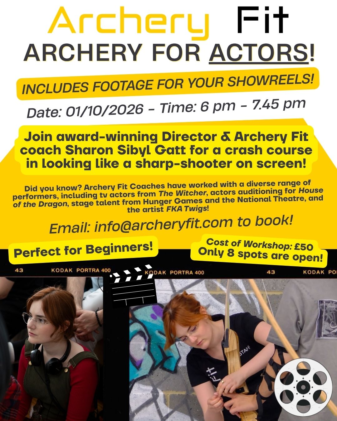 Archery for Actors workshop on 1st October 2026